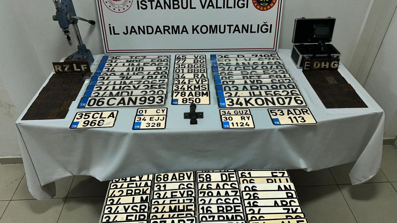 JANDARMA'DAN SAHTE PLAKA OPERASYONU