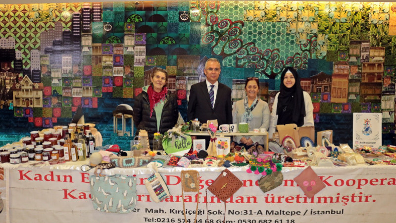 Maltepe’de kadın emeği standı açıldı